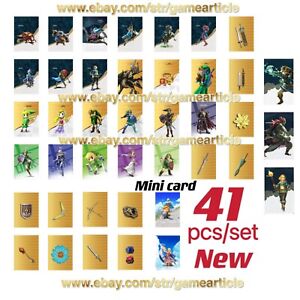 41pcs/set BOTW TOTK amiibo Zelda Tears of the Kingdom amiibo Mini cards NFC