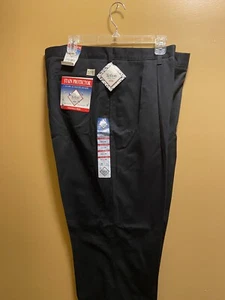 Flyers Authentic Khakis Pants Relaxed Fit Pleated Front Teflon Work Pants 42x30 - Picture 1 of 7