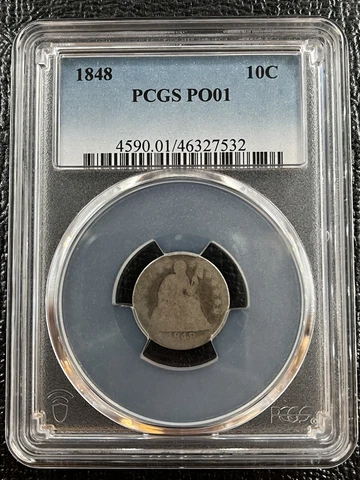 1848 Seated Liberty Dime 10c Lowball PCGS PO1 POOR 1 #60623 Cover
