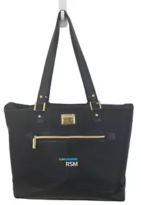 Bolso de Mano Kenneth Cole Reaction Negro de Lona con Cuero Sintético~~539545~~ - Imagen 1 de 18