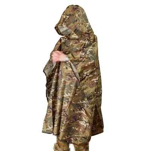 Waterproof Military Tactical Poncho Rain Cover - Picture 1 of 4