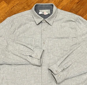 Carbon 2 Colbalt Hemd Herren Large grau kariert mühelos cool 2-lagig Knopfleiste - Bild 1 von 14