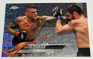2018 UFC Topps Chrome DUSTIN POIRIER XFRACTOR REFRACTOR #23🔥SHARP🔥RARE SSP🔥
