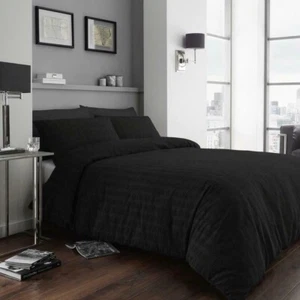 Seersucker Duvet Cover Set 100% Egyptian Cotton Single Double King Super King - Picture 1 of 8