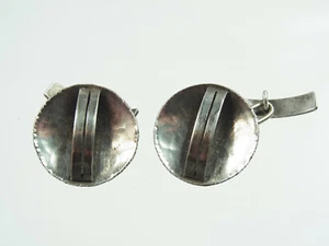 Hermosos gemelos Art Deco 800 plata finamente decorados hechos a mano alrededor de 1930 - Imagen 1 de 7