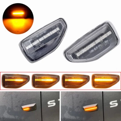 For Dacia Renault Duster 2018 2019 2020 2021-2022 LED Dynamic Side Marker Light - Image 1 of 4