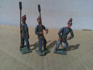 Heyde or similar, artillry gunners lot of 3 vintage 50mm lead, TT - Picture 1 of 2