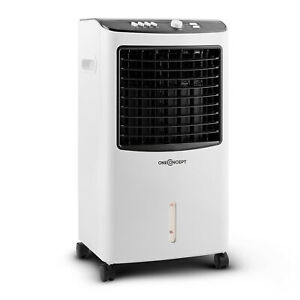 3in1 Luftkühler Ventilator Luftbefeuchter 360 m³/h mobiles Klimagerät 7l weiß