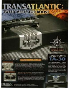 2014 Mesa Boogie TransAtlantic TA-30 Gitarren-Lautsprecherbox Magazinanzeige  - Bild 1 von 1