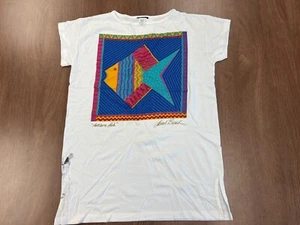 CAMISA VINTAGE LAUREL BURCH PARA MUJER TALLA ÚNICA FOLCLÓRICO ARTE PESCADO AÑOS 90 NUEVA - Imagen 1 de 9