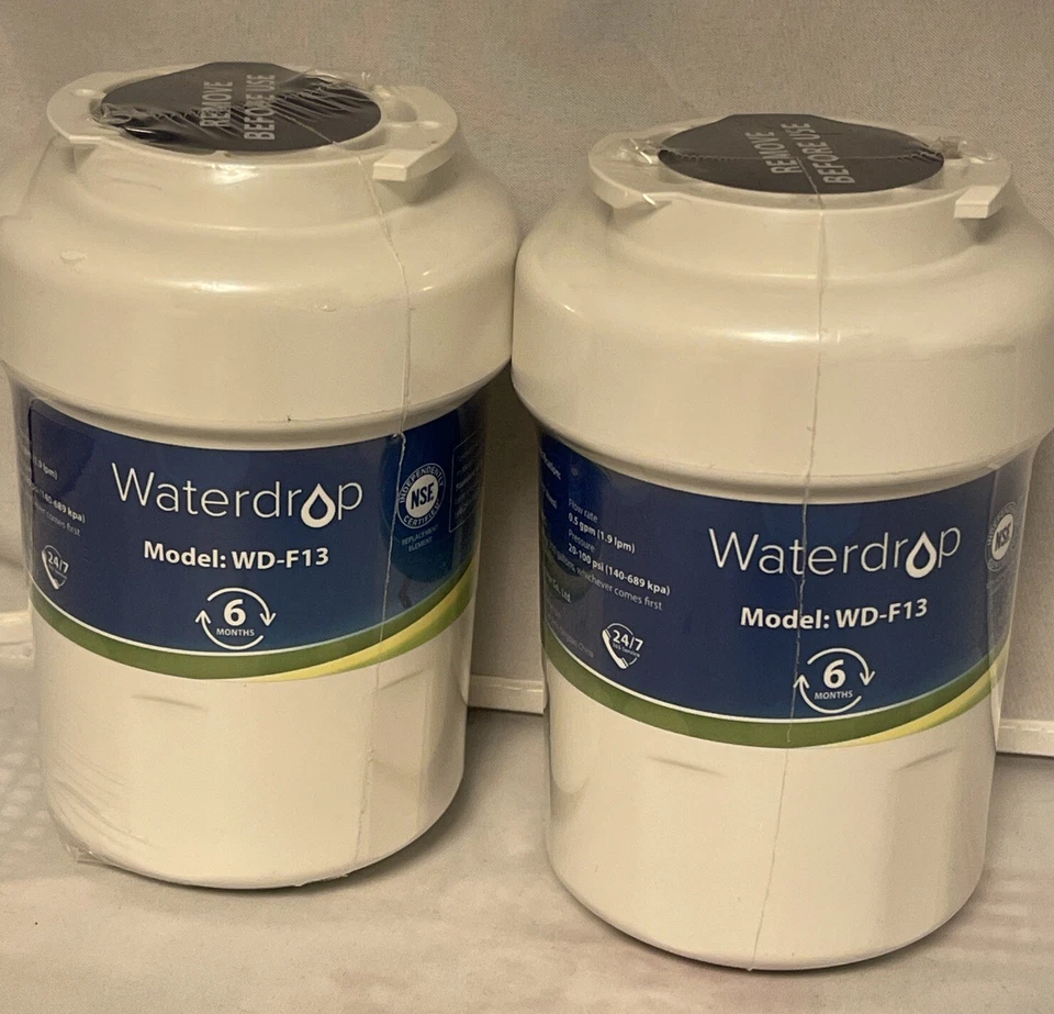 2 Waterdrop MWF Refrigerator Water Filters Replacement For GE® WD-F13 Sealed - Image 1 of 1