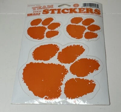 Clemson Tigers, 3 Large  Stickers Sheet - Image 1 of 4