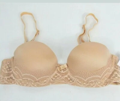 LOT of 6 32AA Bras Beige lace convertible Also Avail In Blk Or Wh Or Mix & Match - Image 1 of 4