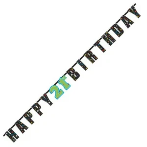 21st Brilliant Birthday Letter Banner - Picture 1 of 1