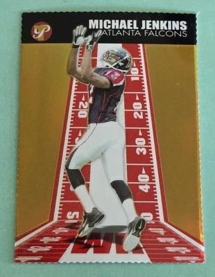 2004 Topps Pristine MICHAEL JENKINS Rookie Gold Refractor #/99 RC Atlanta #126 - Image 1 of 2