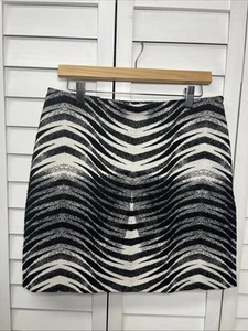 Minifalda de jacquard con estampado de cebra Banana Republic para mujer talla 10 nueva con etiquetas - Imagen 1 de 9
