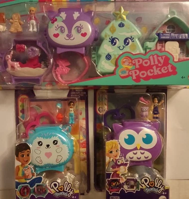 NIB POLLY POCKET  *Holiday*  Items  Set Of 3  - Image 1 of 4