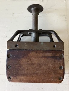Antico timbro stampo burro legno fattoria antietam primitivo americano ORIGINALE - Foto 1 di 14