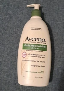 Aveeno Daily Moisturizing Body Lotion Nourishes Dry Skin Fragrance Free 18 Oz - Picture 1 of 5