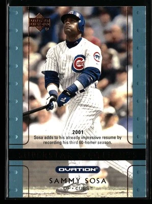 Sammy Sosa 2002 Upper Deck Ovation #108 Superstar Spotlights Chicago Cubs - Image 1 of 2