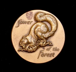 1965 NOVEMBER MEDALLIC ART SOCIETY OF MEDALIST 72nd Issue *SOWER OF THE FOREST* - Picture 1 of 2