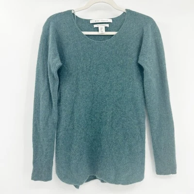 Max Studio Womens 2-Ply 100% Cashmere Cozy Knit Pullover Sweater Size S Green - Image 1 of 4