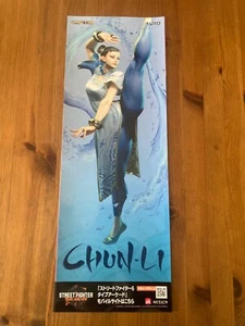 Street Fighter 6 Chun Li Poster Promo Giappone Uscita Solo Nuovo 59cm x 21cm - Foto 1 di 1