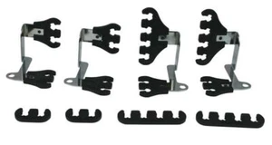 Moroso 72174 Small Block Chevy Spark Plug Wire Super Loom Kit - Black/Chrome - Bild 1 von 1