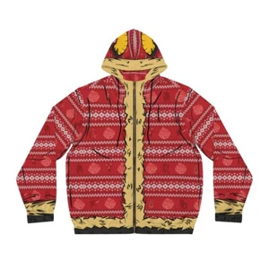 KRAMPUS Ugly Christmas Hoodie (Full-Zip) - Picture 1 of 13