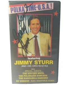 Autogramm Jimmy Sturr POLKA TIME U.S.A VHS Kassette Orchester Musik Band Sänger  - Bild 1 von 5