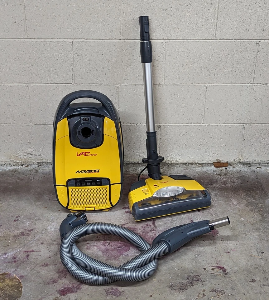 Vapamore MR-500 Vento Yellow Canister Vacuum Cleaner - Image 1 of 4