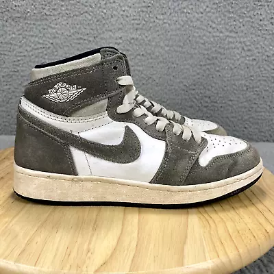 Nike Air Jordan 1 Retro High OG Size 5Y Washed Gray Suede Sneakers FD1437-051 - Image 1 of 4