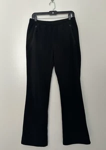 REI Co-op Girls Fleece Pants Size XL 18 Black Pull on Zippered Pockets - Picture 1 of 8