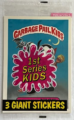 SEALED 1986 Garbage Pail Kids 1st Series 1 Jumbo 5x7" NASTY NICK GIANT Card GPK - Image 1 of 2