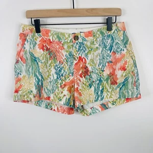 Pantalones Cortos Para Mujer Old Navy Talla 2 Floral Chino Cortos Vacaciones Preppy Bolsillos - Imagen 1 de 5