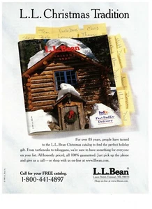 Vintage Print Advertisement 1997 LL Bean Christmas Tradition Fashion - Picture 1 of 1