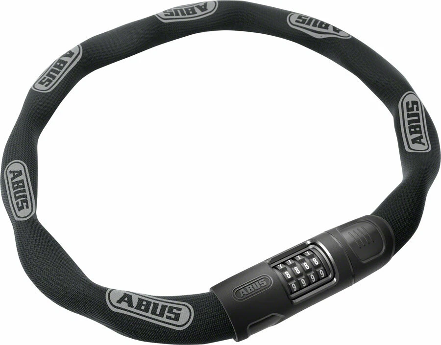 Abus 8808C Chain Lock - Combination, 3.7', 8mm Square, Black - Image 1 of 1