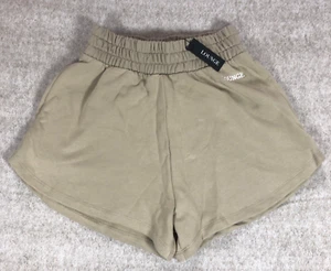 Lounge Underwear Womens Varsity Jogger Shorts Small Oat 100% Cotton - Picture 1 of 10