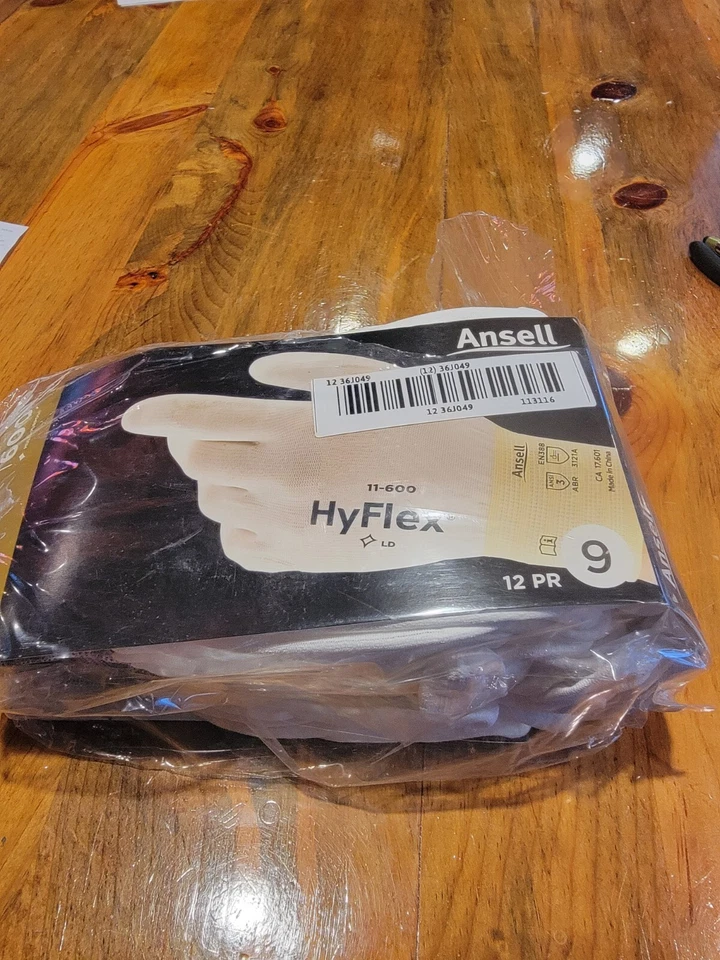 Guantes de protección mecánica multiusos Ansell Hyflex 11-600 talla 9, 12 pares Foto 1 de 3