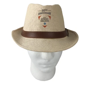 Simplicity Fedora Panama Style Hat Beige Byron Nelson 50th Anniversary One Size - Picture 1 of 10