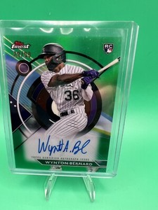Wynton Bernard 2023 Topps Finest Green Refractor Rookie Auto 29/99 RC Rockies