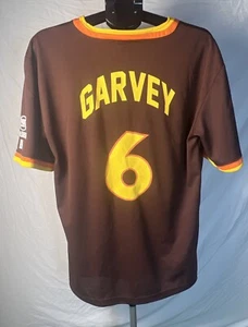 San Diego Padres Steve Garvey #6 Baseball Brown Retro SGA Jersey Size XL Adult - Picture 1 of 7