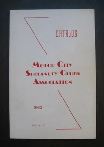 1962 Motor City Specialty Clubs Association Catalog Detroit Area Dog Show - Picture 1 of 8
