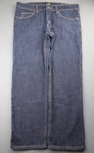 Men's Lee Jeans Regular Fit Straight Stretch Size 34x29 (Measure 34x27) - Picture 1 of 7
