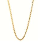18Carat Yellow Gold 19.75" Box Link Chain/ Necklace (1mm Wide)