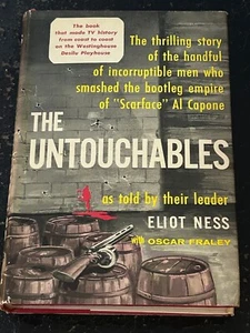 THE UNTOUCHABLES by Eliot Ness & Oscar Fraley (Hardcover, 1957) MADE INTO MOVIE - Picture 1 of 4