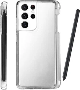 iCoverCase for Samsung Galaxy S21 Ultra Clear Case with S Pen Holder,  - Picture 1 of 9