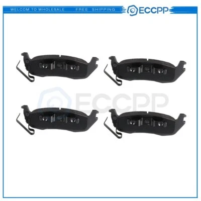 Rear Ceramic Brake Pads For 2006 2007 2008 2009 2010 Jeep Commander 4pcs Slotted - Image 1 of 4