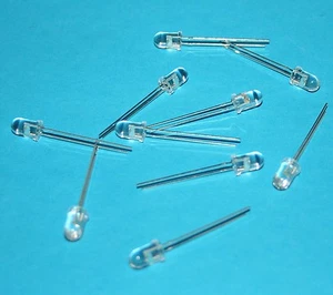 LED ultrabrillante, blanco / 3000 mcd, Ø 5 mm // 5 unidades - Imagen 1 de 2