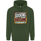 Youre Looking At An Awesome Skier Mens 80% Cotton Hoodie